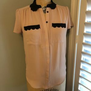 Scalloped blouse size 0